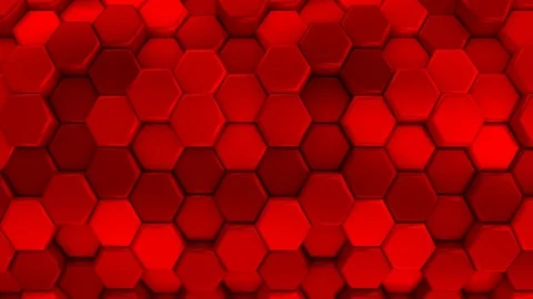 Animated Honeycombs Changes Color Video stock 73758010