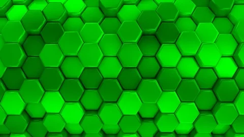 Animated Honeycombs Changes Color Stock Footage 73758045