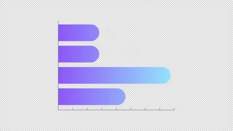 Animated horizontal bar chart Stock Footage 296581830