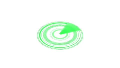 Animated hud green loading circle tech interface sci fi progress bar seamle.. Stock Footage 317072116