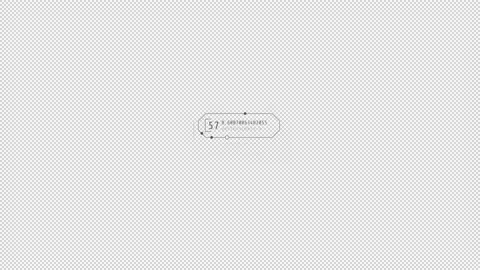 Animated HUD infographic element with code fragment. Stock Footage 232086816