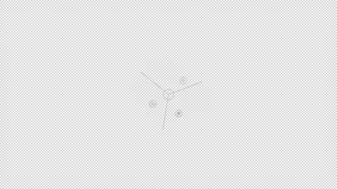 Animated HUD infographic element composed of lines and circles. Stock Footage 232557819
