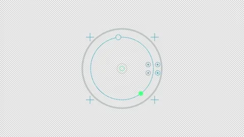 Animated HUD infographic element composed of circles and crosses. Stock Footage 232832079