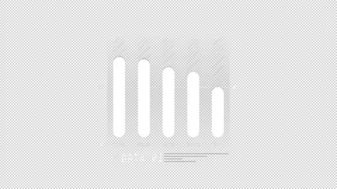 Animated HUD infographic element five columns bar chart. Stock Footage 238665535