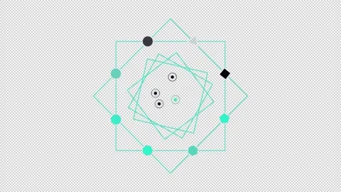 Animated HUD infographic element geometric shapes composition. Stock Footage 236664540