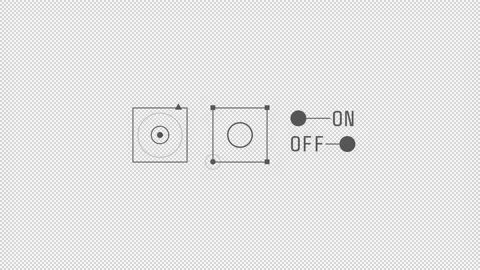 Animated HUD infographic element on-off graphic composition. Stock Footage 231928341