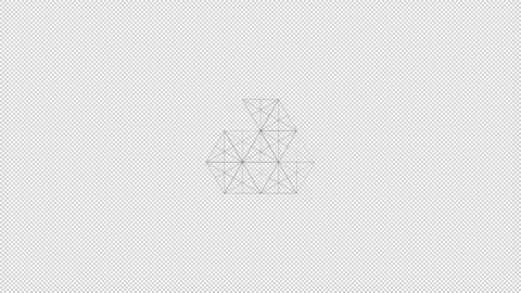 Animated HUD infographic element thin line polygon. Stock Footage 232086091