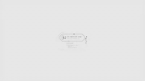 Animated HUD infographic element with virtual text box. Stock Footage 232086786