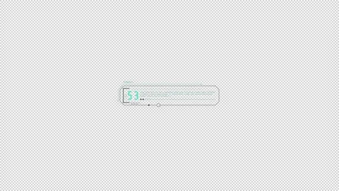 Animated HUD infographic element virtual frame with data. Stock Footage 233348695