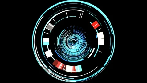 Animated HUD Motion Graphic Display Stock Footage 86730535