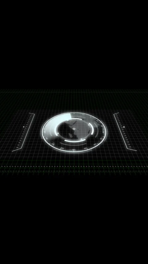 Animated hud overlay gps navigation system world map seamless loop vertical.. Stock Footage 344284072
