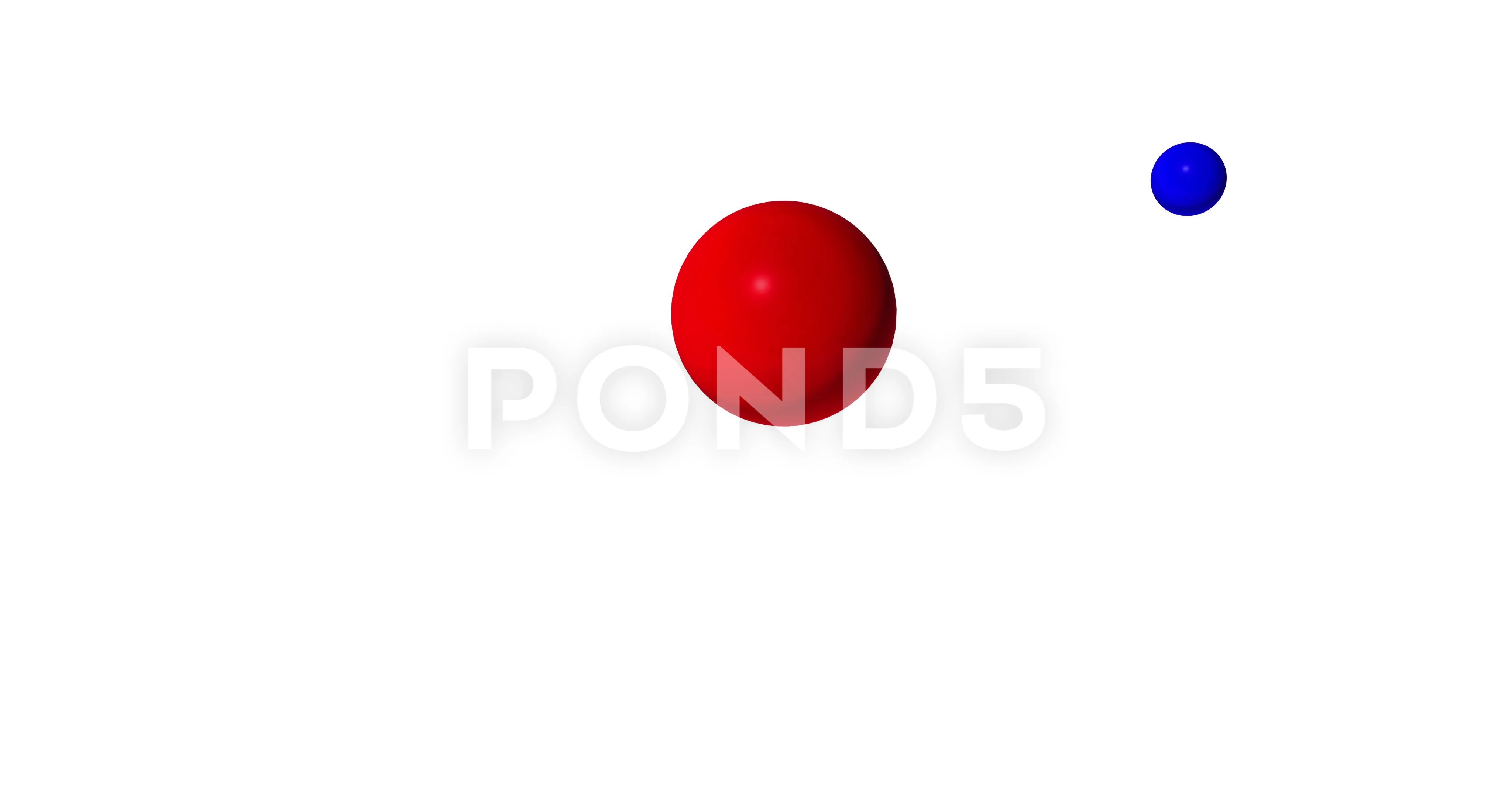 Animated hydrogen atom molecule model | Stock Video | Pond5