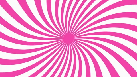 Animated Hypnotic Spiral Sunburst Loop Background in Pink and White Tones Stock Footage 273774042