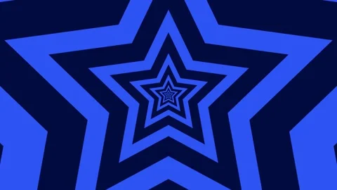 Animated hypnotic star tunnel background, blue and black stripes, seamless loop Stock Footage 310047209