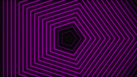 Animated hypnotic tunnel. Digital seamless loop animation. Neon radio wave .. Stock Footage 331653696