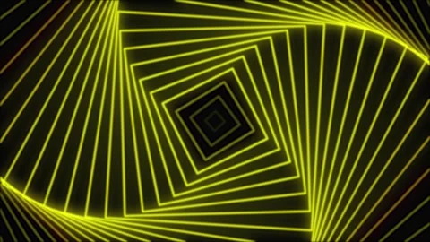 Animated hypnotic tunnel. Digital seamless loop animation. Neon radio wave .. Stock Footage 331653718