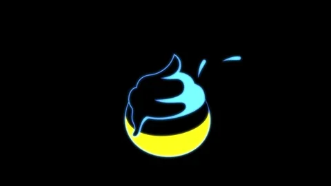 Animated ice cream bread Video stock 310702160