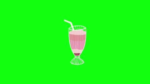 Animated Ice Cream Chroma Key Loop Vídeo Stock 337290933