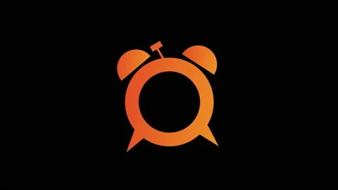 Animated icon. Clock with moving  . Loop. Alpha channel Stock Footage 139379734