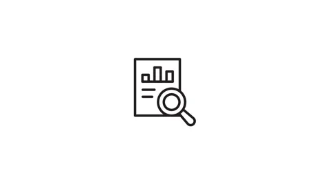 Animated Icon document data search 스톡 동영상 254126462