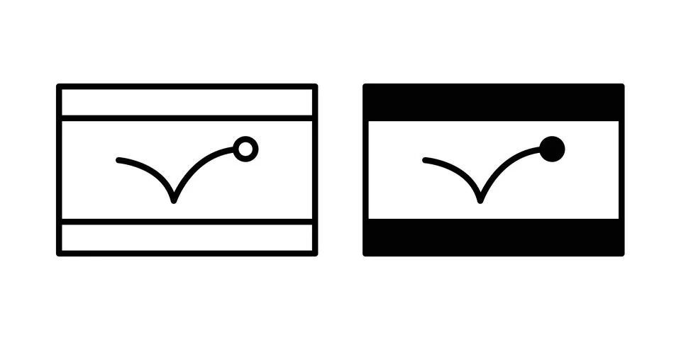 Animated icon vector, symbol, logo illustrations Stock Illustration