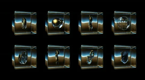 Animated Icons Stock Footage 824270