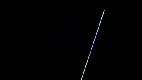 Animated illustration blinking gradient color of spinning line formed a circle 스톡 동영상 231255670