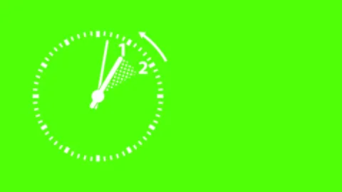 Animated illustration of a clock showing the time change when daylight savi.. Video stock 286825015