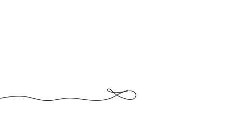 Animated illustration. Continuous one line silhouette of snowman. Hand-drawn  Stock Footage 164921124