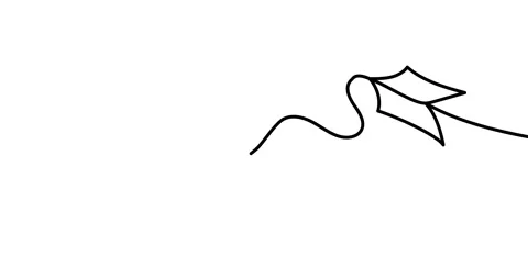 Animated illustration. Continuous one line abstract love symbol heart with ar 動画素材 167825947
