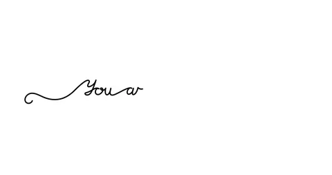 Animated illustration. Continuous One Line script cursive text You are my lov Stock Footage 168222832