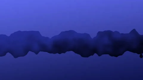 Animated illustration of a dark blue abstract background with blue liquid clumpi Stock Footage 323574954
