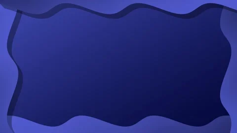 Animated illustration of a dark blue abstract background with wavy edges on each Stock Footage 323574989