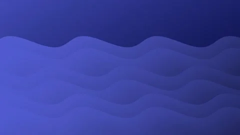 Animated illustration of a dark blue wavy abstract background Stock Footage 323574955
