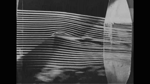 Animated illustration explaining the work process of wind tunnel - 1941 Stock Footage 100570983