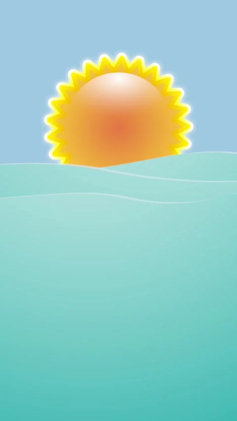 Animated illustration for template, summer concept. Stock Footage 283532058