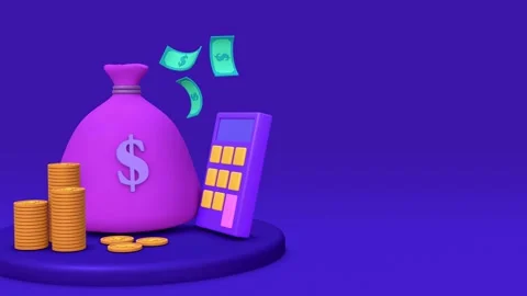 Animated illustration of wealth Stock Footage 255675808