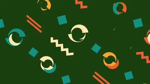 Animated illustrations in repeating patterns Made from numbers or musical notes, Stock Footage 276843823