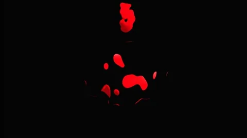 Animated image of the appearance of a red heart Stock Footage 201941742