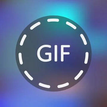 Animated image format icon Stock Illustration