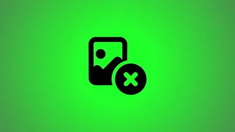 Animated image removal icon or delete photo symbol, dynamic visual for digi.. Stock Footage 346491009
