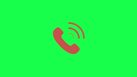 Animated incoming call icon with ringing effect. Video stock 304429307