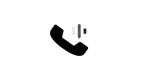 Animated Incoming Call Icon with Vibrating Effect Video stock 313378674