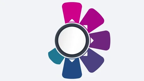 Animated infographic design, motion graphics 8 steps, objects or options info Stock Footage 294949974