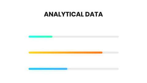 Animated infographic elements, Market data analysis report chart Stock Footage 322959735