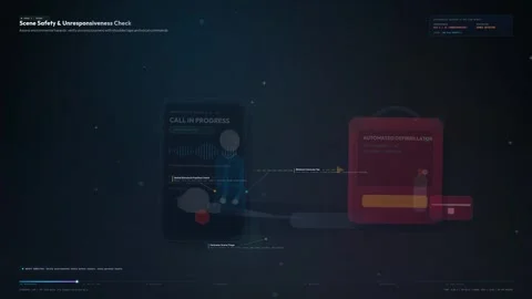 Animated Infographic Of Emergency CPR Protocol And AED Use Stock-Footage 347105917