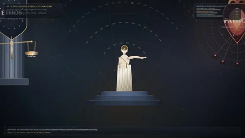 Animated Infographic Explaining Ars Rhetorica Ethos Pathos And Logos Stock-Footage 347105916