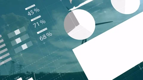 Animated infographic showing testing results with pie charts, bar graphs over Stock Footage 329169797