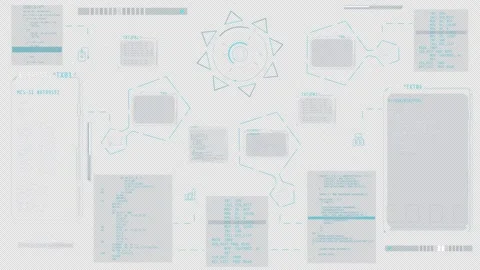 Animated infographics about programming and mobile device. Stock Footage 278851510