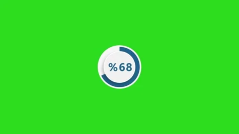 Animated infographics elements green screen load bar Stock Footage 264543794
